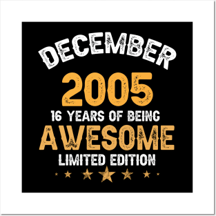 December 2005 16 years of being awesome limited edition Posters and Art